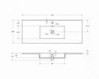 Керамическая раковина мебельная Cezares CZR-8002 схема 4