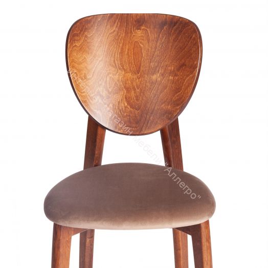 Стул DIAMANTE мягкое сидение бук, 42x42x85см, коричневый, ткань Tenerife Mocco