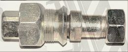 -Футорка колеса + гайка левая в сборе ГАЗ 3307, 53, 3309, ЗИЛ 130, 131 (250721-П29 + 250717-П29), комплект