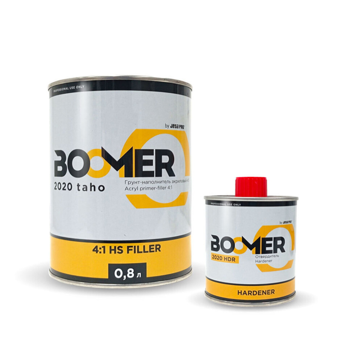 Boomer Taho Грунт-наполнитель 4:1, акриловый + отвердитель. Цвет: белый