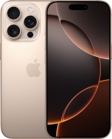Смартфон Apple iPhone 16 Pro 512 ГБ, Dual nano SIM + eSIM, Desert Titanium, Пустынный Титан EU