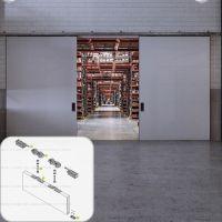Комплект фурнитуры Krona Koblenz 0850-250 для сверх тяжелых дверей до 250 кг
