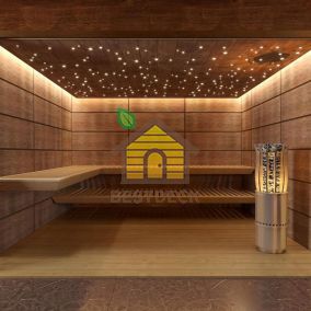 Панель шпон сапеле (радиальный рисунок)