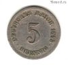 Германия 5 пфеннигов 1893 A