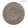 Германия 5 пфеннигов 1905 F