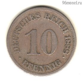 Германия 10 пфеннигов 1888 Е