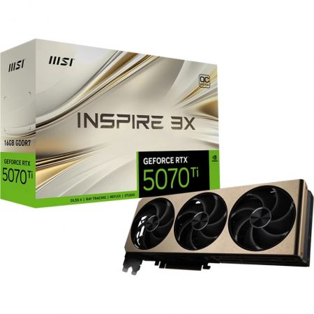 Видеокарта GeForce RTX 5070Ti 16Gb MSI Inspire 3X OC Plus