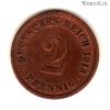 Германия 2 пфеннига 1913 F