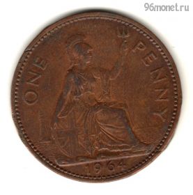 Великобритания 1 пенни 1964