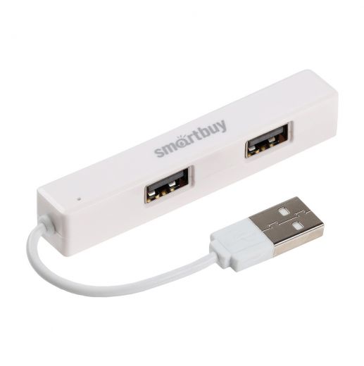 USB хаб 4 USB 2.0 Smartbuy SBHA-408-W