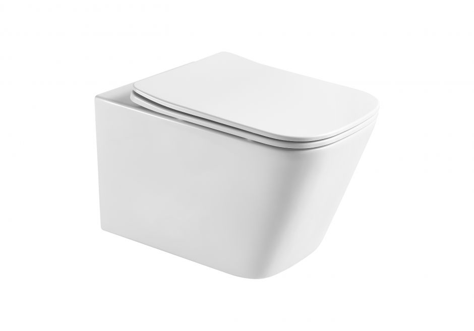 Унитаз подвесной безободковый Aquatek Либра AQ1505T-00 c системой смыва Tornado