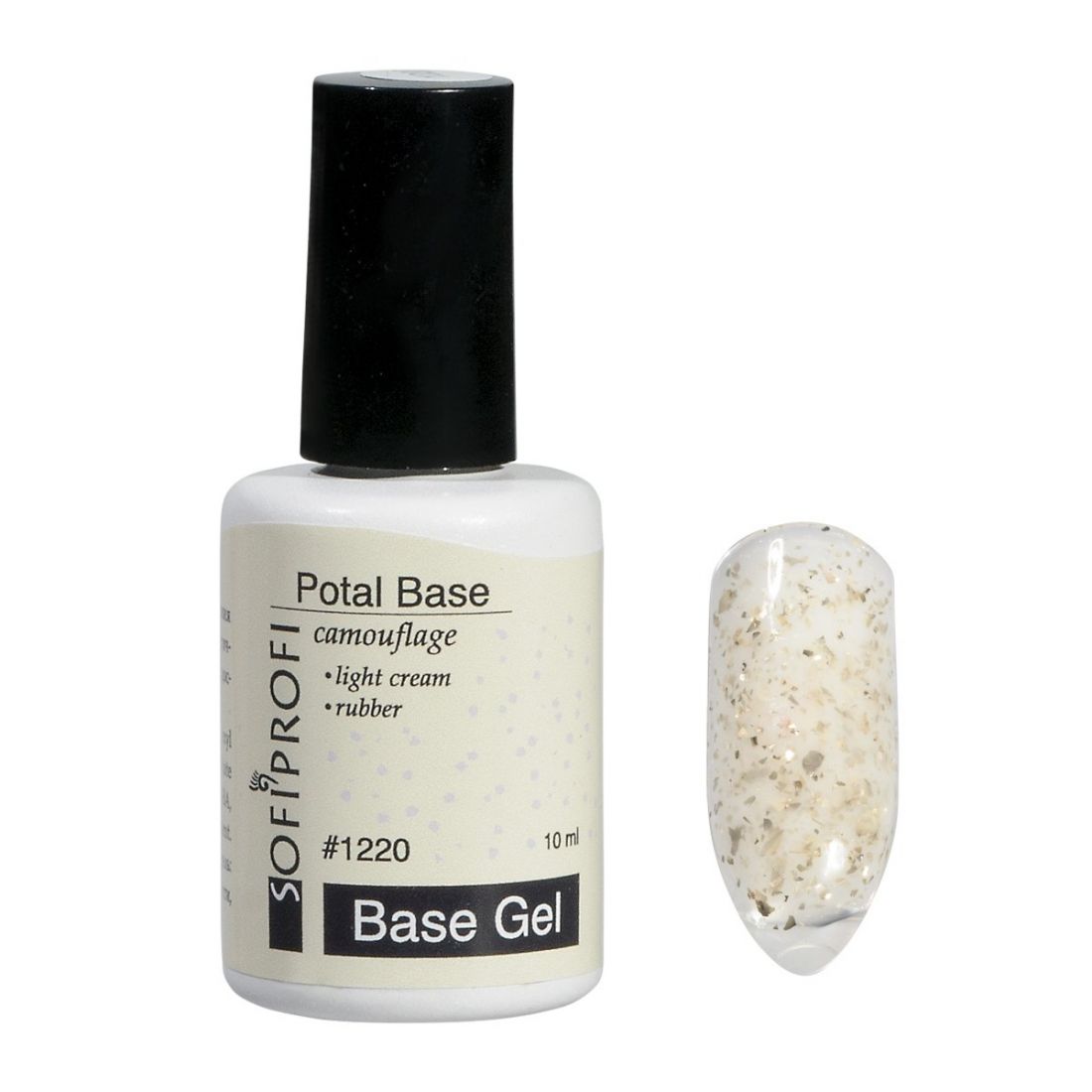 База для ногтей Potal Base Light Cream, арт. 1220,  10 мл   SOFIPROFI