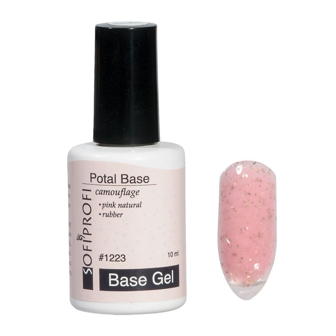 База для ногтей Potal Base Pink Natural, арт. 1223 / 10 мл   SOFIPROFI