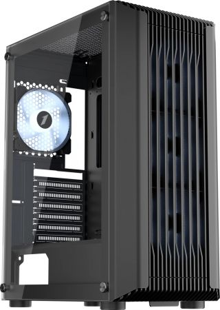 Корпус 1stPlayer Bullet Hunter H6 ARGB Black H6-BK-4F7