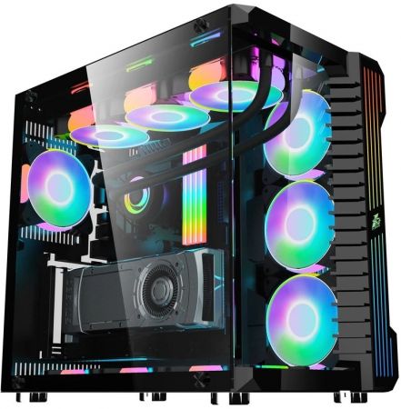 Корпус 1stPlayer Steampunk SP9 Black SP9-BK