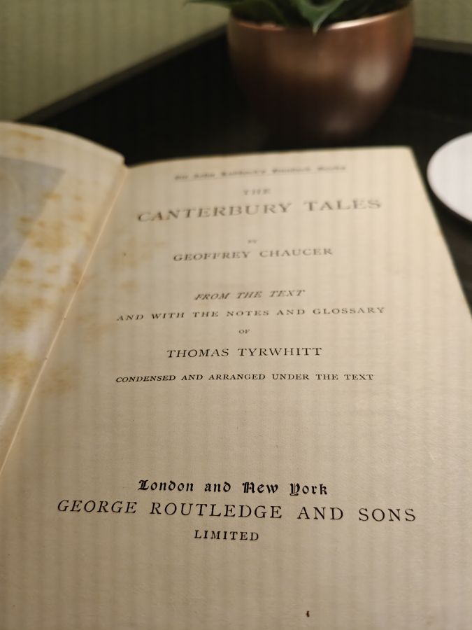 Canterbury tales by Geoffrey Chaucer