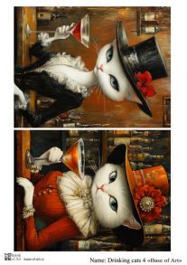 Drinking cats 4