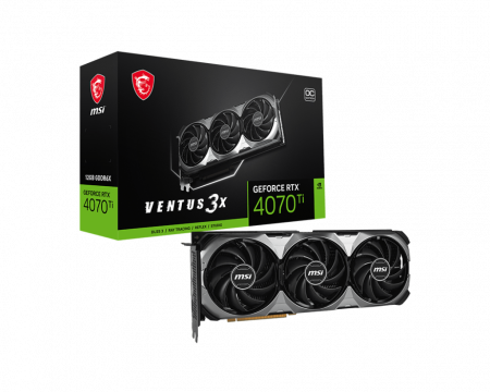 Видеокарта GeForce RTX 4070Ti 12Gb MSI Ventus 3X E1 12G OC