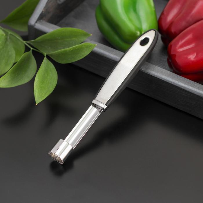 Нож для сердцевины Доляна Blade, 21 см, ручка soft - touch, чёрный