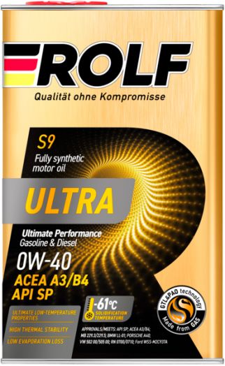 Rolf Ultra A3/B4 SP 0W-40, 1л