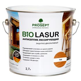 Антисептик Лессирующий Prosept BiO Lasur 2,7л Тик / Просепт.