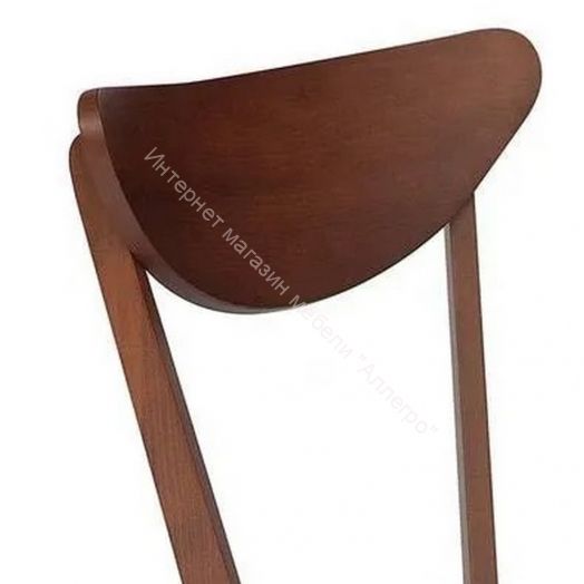 Стул мягкое сиденье/ цвет сиденья - Оранжевый, MAXI (Макси) каркас бук, сиденье ткань, 86*48.5*54.5, коричневый