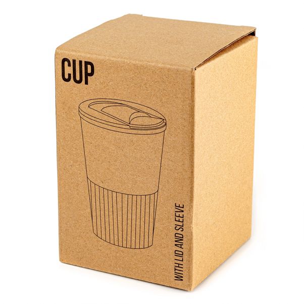 Эко стакан WAY с зеленой отделкой