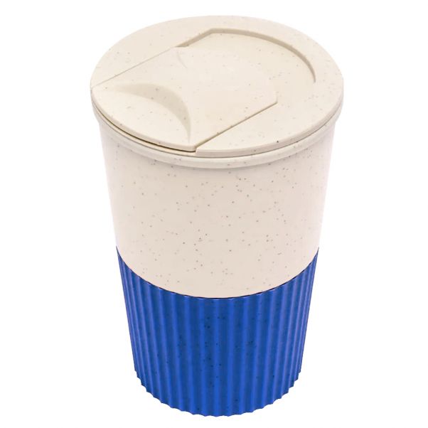 Эко стакан WAY с синей отделкой