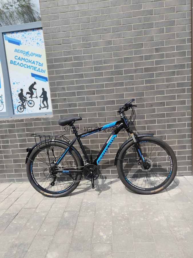 АКЦИЯ! Велосипед 27,5" ShmanoMax с багажником черный