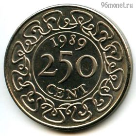 Суринам 250 центов 1989