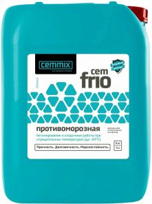 Добавка ПРОТИВОМОРОЗНАЯ "CEMFRIO" 5 л. CEMMIX