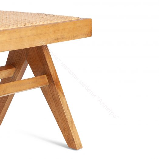 Стул LOKI дерево вяз/ротанг, 51х44х86 см, Груша (№3)