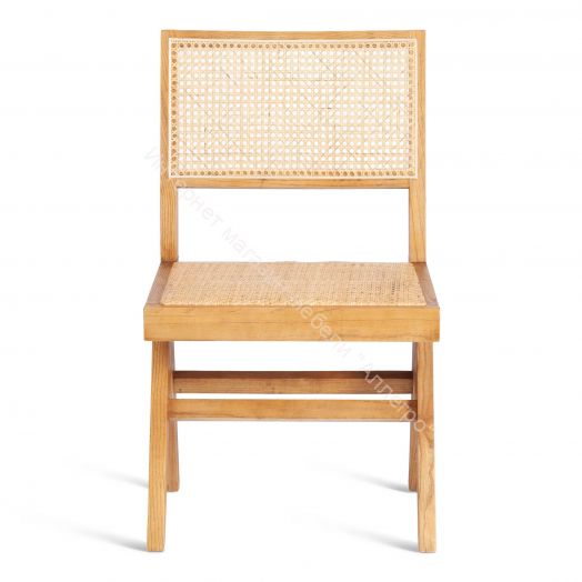Стул LOKI дерево вяз/ротанг, 51х44х86 см, Груша (№3)