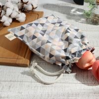 Мешочек текстильный Этель «Треугольники», 27×34 см, 80% хлопок, 20% п/э, сатин 110 г/м²