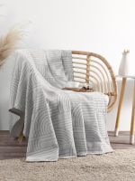 Плед «Этель» Cotton 150×240 см, серый, хлопок100%