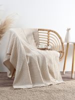 Плед «Этель» Cotton 220×240 см, бежевый, хлопок100%