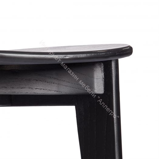 Стул FENRIR дерево вяз, 42х45х85 см, Чёрный