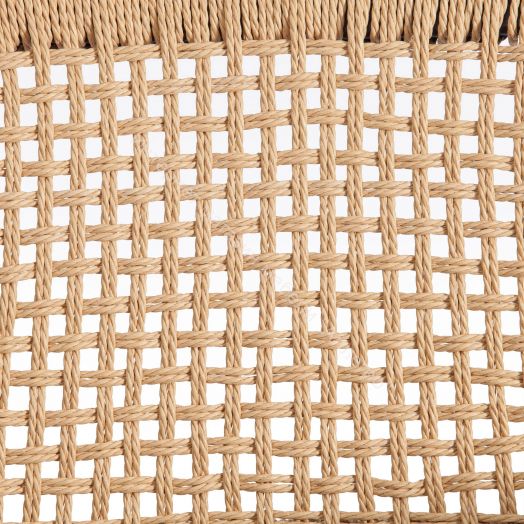 Стул VANHEIM дерево вяз/бечевка, Чёрный, 46х45х83 см