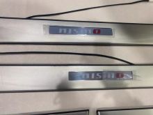 Накладки на пороги, с LED подсветкой NISMO, Оригинал Ниссан из Китая