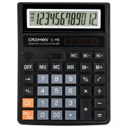 Калькулятор настольный CROMEX 888 (185×145 мм), 12 разрядов, ЧЕРНЫЙ, 271728