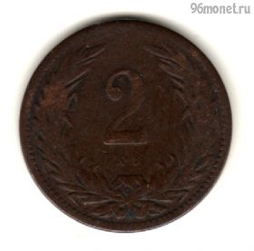 Австро-Венгрия 2 филлера 1897