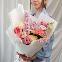 Сборный букет с маттиолой