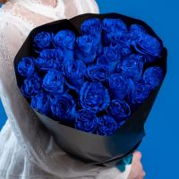 Синяя роза от 9 шт (60 см, Эквадор)
