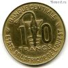 Западная Африка 10 франков 1982