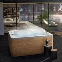 Гидромассажный СПА бассейн Albatros Ground 221х221 схема 1