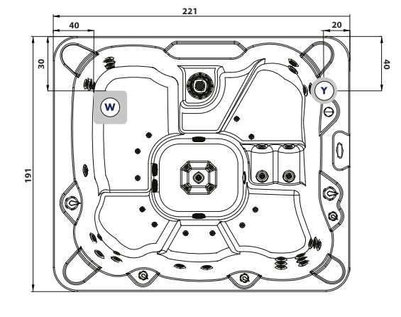 Гидромассажный СПА бассейн Albatros Cosmopolitan 222х191 ФОТО
