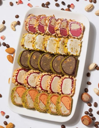 Лукум "Amavel" АССОРТИ резаный Рулет Турция, 500гр