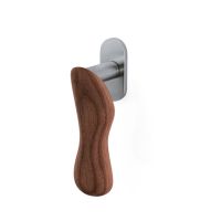 Оконная ручка Olivari Chelsea wood K232 DK матовый хром+дерево