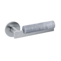 Ручка Olivari Bau M263B матовый хром+серый мрамор