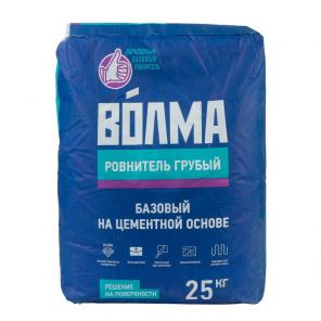 Смесь строительная напольная "Волма-Ровнитель грубый" 25 кг.
